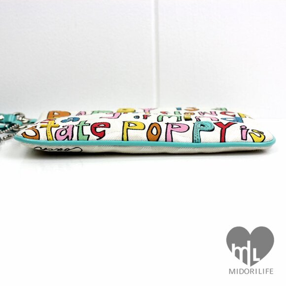 COACH Poppy Is A Girl XL Wristlet - Picture 5 of 14